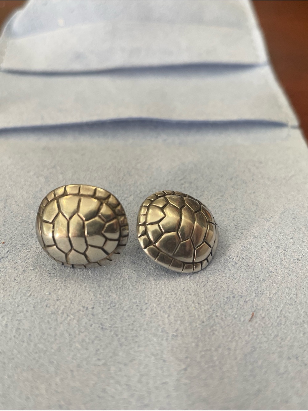 Mignon Faget Tortoise Stud Earrings - Sterling Silver - Picture 2 of 4